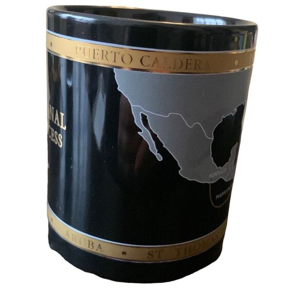 Pre Owned Regal Princess Panama Canal Cruise Coffee Mug Cup Gold Blue - Picture 4 of 11